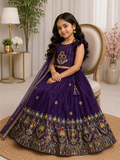 PRESENTING NEW DESIGNER Sindur Silk Girls Lehengha suppliers in Surat
